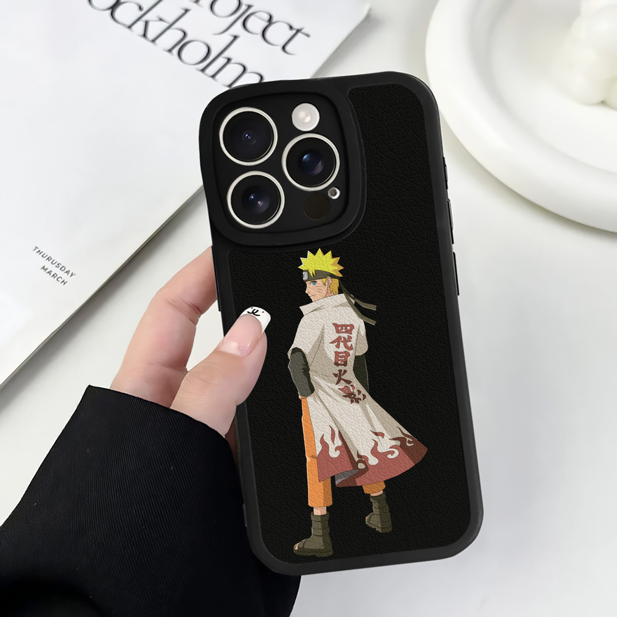 （画像用） NARUTO -ナルト- うずまき ナルト Uzumaki Naruto 【iPhone 16シリーズ対応】シリコンスマホケース（レザー調） 材質：シリコン